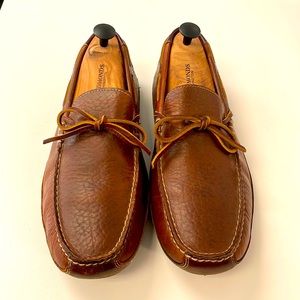 Trash Driving Moccasins: Brown Leather. Size 9.5. Only worn a few times!